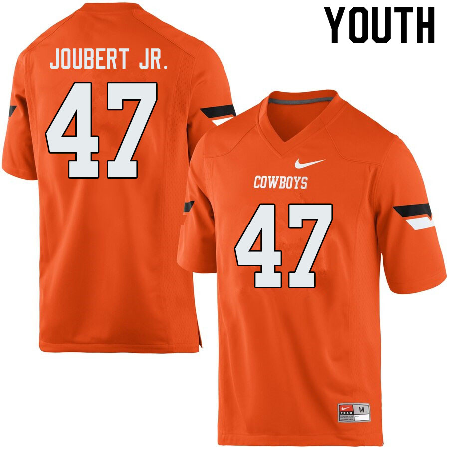 Youth #47 Larry Joubert Jr. Oklahoma State Cowboys College Football Jerseys Sale-Orange - Click Image to Close